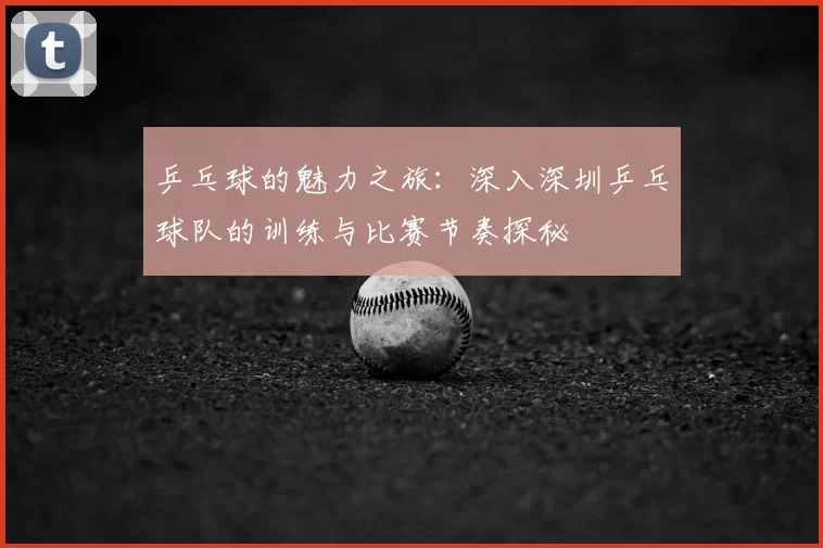 乒乓球的魅力之旅:深入深圳乒乓球队的训练与比赛节奏探秘