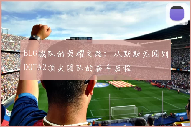 BLG战队的荣耀之路:从默默无闻到DOTA2顶尖团队的奋斗历程
