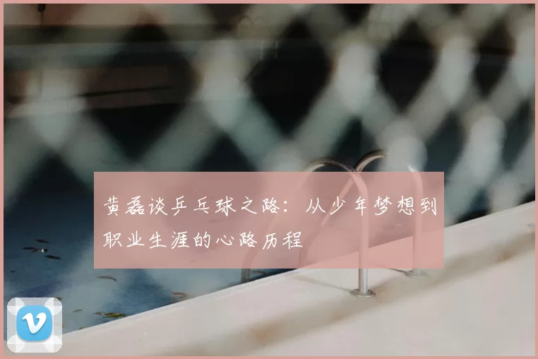 黄磊谈乒乓球之路:从少年梦想到职业生涯的心路历程